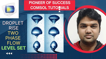 Droplet Rise Two Phase Flow Level Set #DropletRise #Boyancy #Density #LevelSet #COMSOL #POS