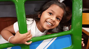 Tara and maya having good time in the busy buses