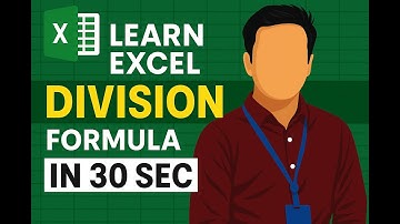 Division or Divide Formula in 30 sec Excel 2025