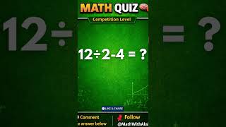 Only 1% Can Solve This Simple Math 😱 |  #shorts #maths #mathstricks #competitiveexams #ytshorts
