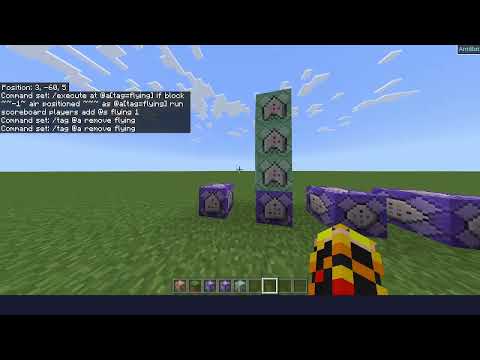 How to make a fly anti cheat with commands for minecraft bedrock.