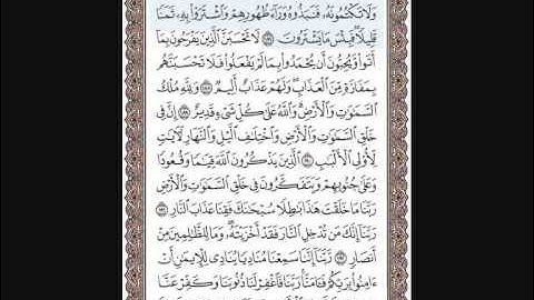 ما تيسّر من أواخر سورة آل عمران تلاوة محمد علي بحري