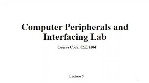 COMPUTER PERIPHERALS AND INTERFACING LAB.Activate and deactivate even/odd LED sequ.CPI Lab Lecture 6
