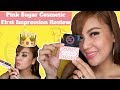 First impression for pink sugar cosmetics