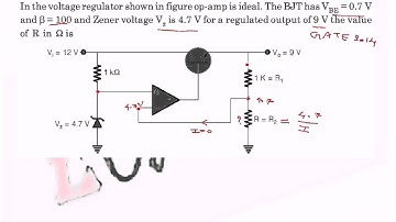 Problem on Voltage Regulator with Solution - GATE 2014 ECE Paper (Analog Circuits)