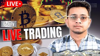 Live Crypto Trading | 5 EMA and Bollinger Bands Trading Strategy | 5 EMA Strategy #cryptotrading
