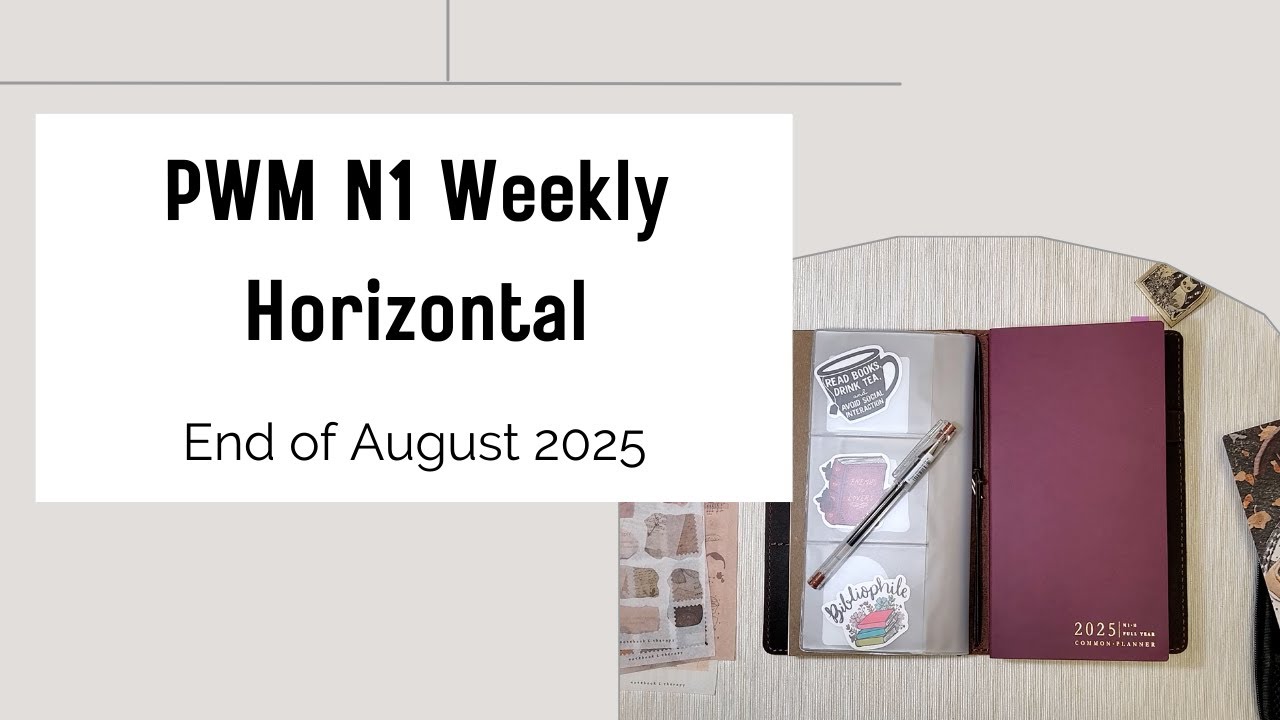 Plan with Me Sterling Ink N1 Common Planner End of Aug 2025 #planwithme