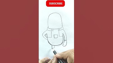 How to Draw Minion Step by Step Easy