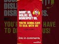 You can doubt us dislike us disrespect us but youre gonna have to deal with us shirt