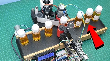 DIY Full Automatic Bottle Labeling Machine using Arduino