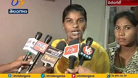 Kakatiya university students Stages Pretest for Hostel Facilities | Warangal