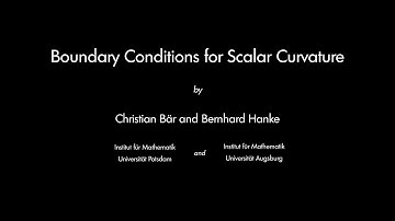Boundary conditions for scalar curvature