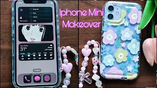 Customization iPhone mini 12 | iPhone Makeover | ios 18 | Aesthetic iPhone