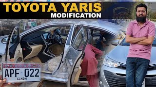 NEW TOYOTA YARIS ACCESSORIES INSTALLATION #toyotayaris #yaris #toyota #vlog #numberplate #tariqroad