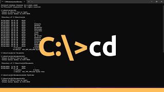 سطر الأوامر في ويندوز CMD : CD