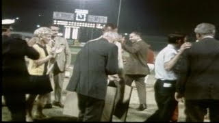 Home plate flown from Crosley Field to Riverfront Stadium