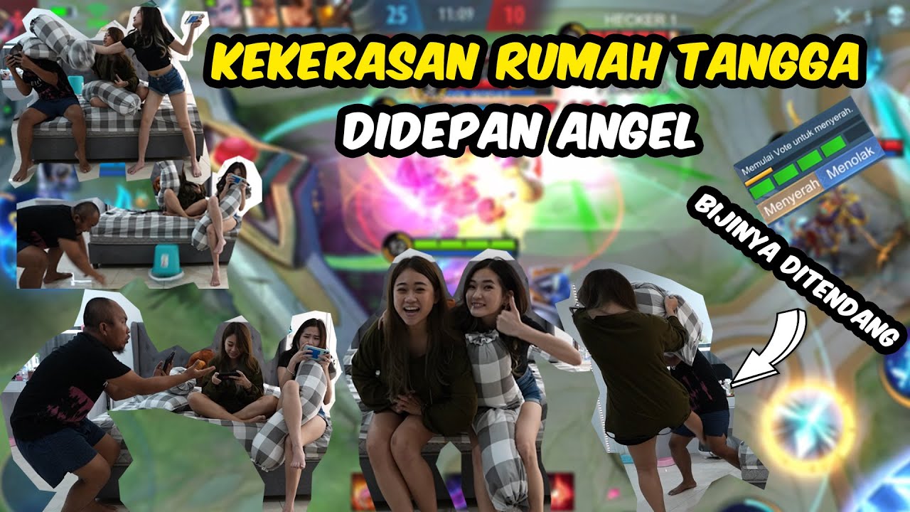 ANGELIA KAGET LIAT PASCOL DAN LUAN LUAN BERANTEM DIRUMAHNYA!!