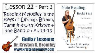 Lesson 22.3 - Songs 13 through 16, Reading Melodies in Db major (five flats)