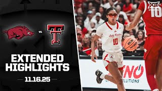 Arkansas vs. Texas Tech Extended Highlights | 2025-26 Big 12 Women's Basketball
