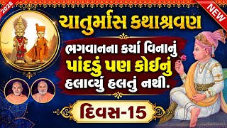 Chaturmas katha દિવસ-15 ભગવાનના કર્યા વિના કઈ થતું નથી..#ChaturmasKatha#baps #pravachan