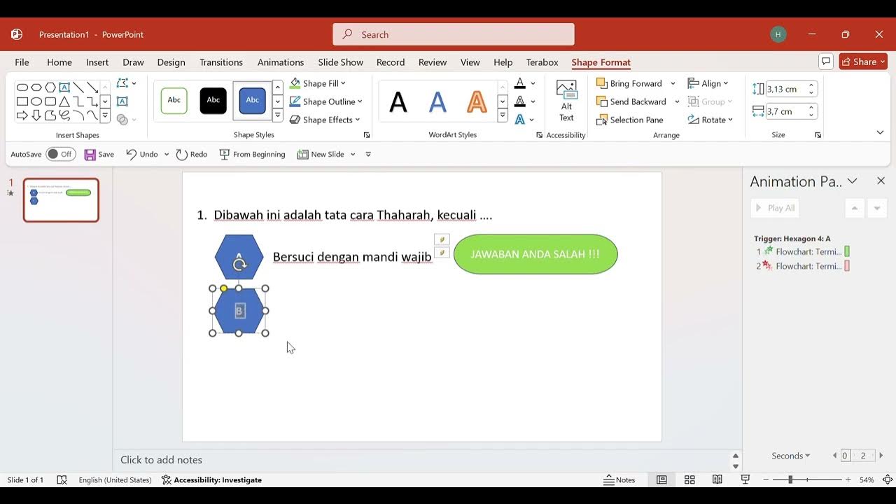 Cara Membuat Trigger di Power Point - YouTube