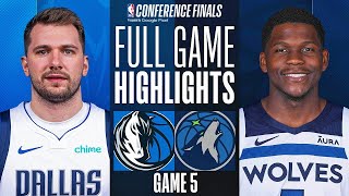 TIMBERWOLVES vs MAVERICKS FULL GAME 5 HIGHLIGHTS | May 30, 2024 | NBA Playoffs GAME 5 Highlights