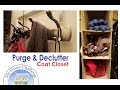 Purge & Declutter with Me ||  Coat Closet ||