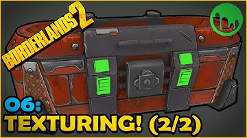 Borderlands Loot Chest: Hand Painting in 3d Coat! (Part 2) [06]