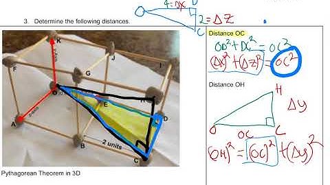 3. 3-D Pythag Theorem and 3-D Algebraic (Cartesian) Vectors