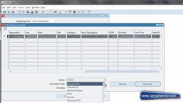 PO: Autocreating a PO, Oracle Applications Training