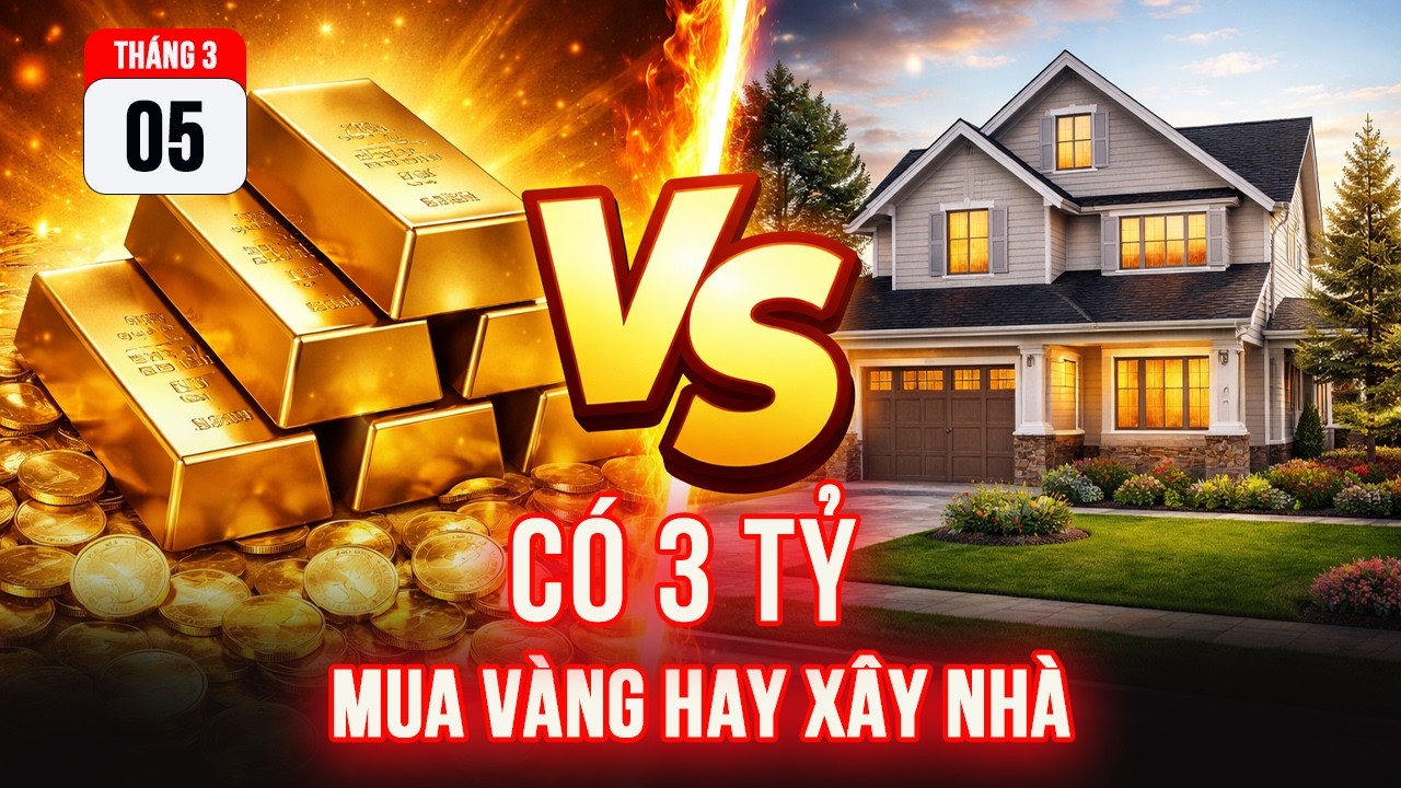 Năm 2026 có 3 Tỷ nên Mua Vàng Hay Xây Nhà ? Tư Duy Thượng Tầng