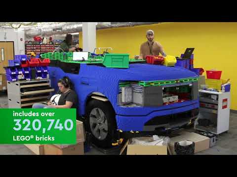Building a life-size LEGO® replica of the Ford F-150 Lightning