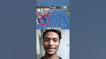 CAMERAMAN IN 100M•• 😱#100k #100#sprinter#sprinting#million#running#fastest#hardwork#cameraman