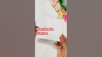 How to make Canvas at home/ DIY canvas#diy #shortsvideo #art#painting #canvas #diycanvas