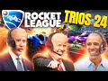 US Presidents Play Rocket League Trios 24