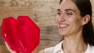 GARC Forma Red Diamond heart silicone mold video screenshot 3