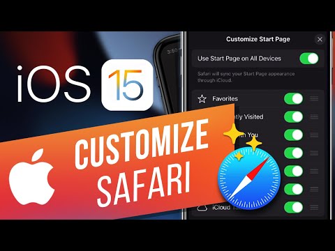 iOS 15: How to Customize the Safari Start Page | How to Change the Safari Background Image