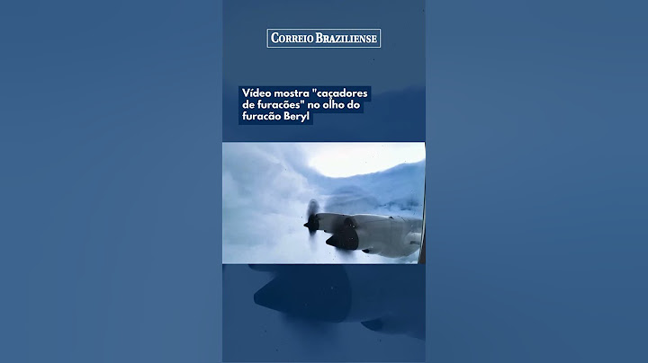 VÍDEO MOSTRA "CAÇADORES DE FURACÕES" NO OLHO DO FURACÃO BERYL