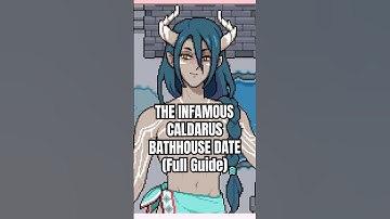 The steamy bathhouse date with Caldarus in Fields of Mistria #fieldsofmistria #cozygames #cozy