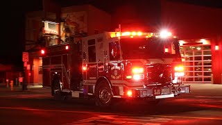 San Jose Fire Department Engine 2 Responding