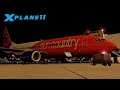 LIVE! X-Plane 11 | Sun Country Night Ops KLAX to KBFI | Zibo Mod 737-800