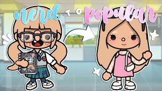 Nerd To Popular 📚➡️🎀 | *with voice* | Toca Boca Life World Roleplay