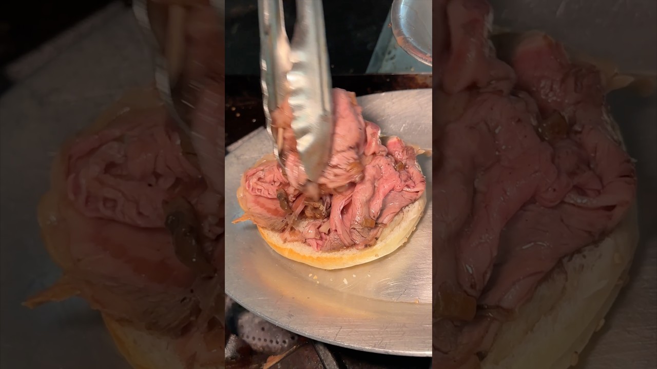 The PRIME RIB STEAK SANDWICH from Lantern’s Keep in the Iroquois Hotel in Midtown NYC! #DEVOURPOWER