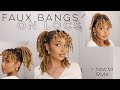 How to do Faux Bangs on Locs + 6 Ways to Style (No Retwist Needed | with Time Stamps)
