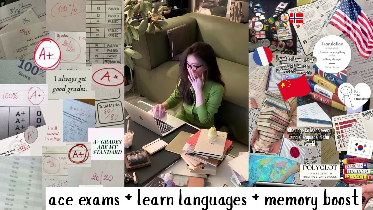ace exams + learn languages + memory boost subliminal (read the description)