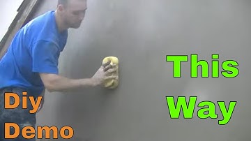 How to Float Finish Sand and Cement Render Smooth