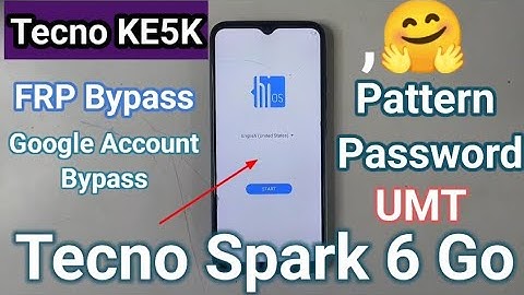 Tecno KE5K Frp Unlock Google Tecno Spark 6 Go Account Unlock UMT