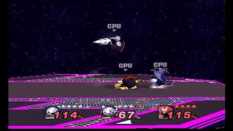 Project M 3.6 Meta Knight VS Dark Meta Knight VS Morpho Knight