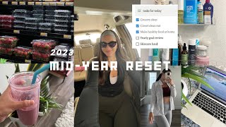 MID YEAR RESET ROUTINE 2023 | goal check in, closet cleanout, skincare haul, cooking at home