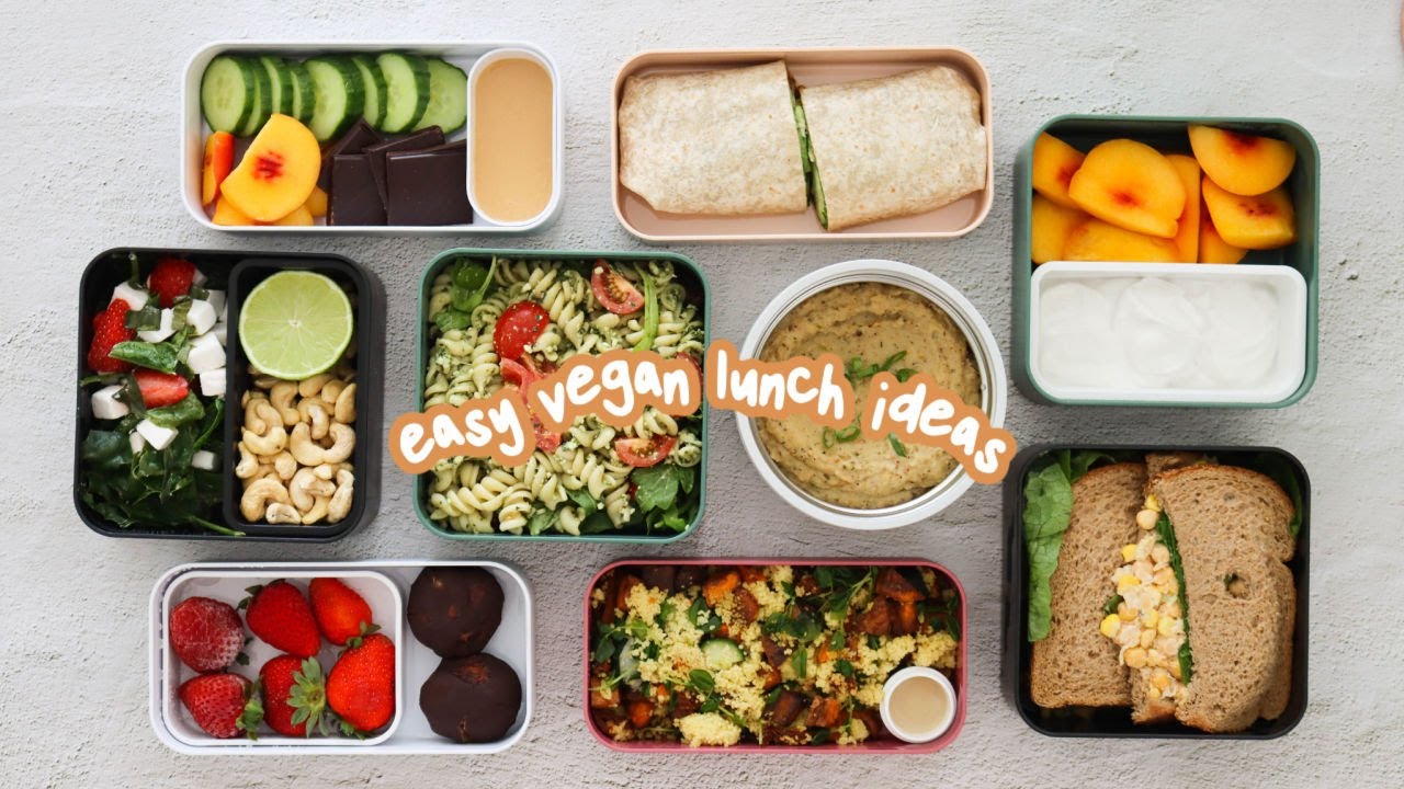 5 VEGAN LUNCHES TO MEAL PREP (bento box) 🌯🥗🍠 YouTube